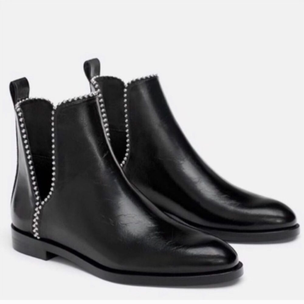 Zara Brand New Studded Booties